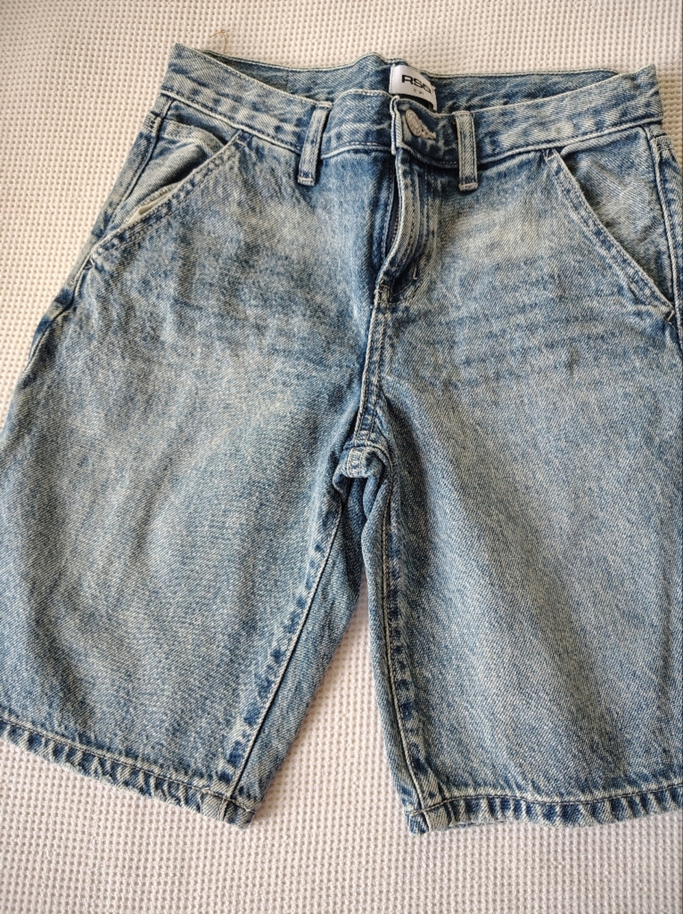 RSQ Light Wash Denim Shorts with Front Pockets Size 12 Jort